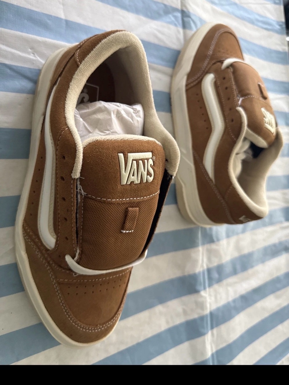 Vans Hylane Brown Skate Shoes Size Men 8 / Women 9.5 Brand New